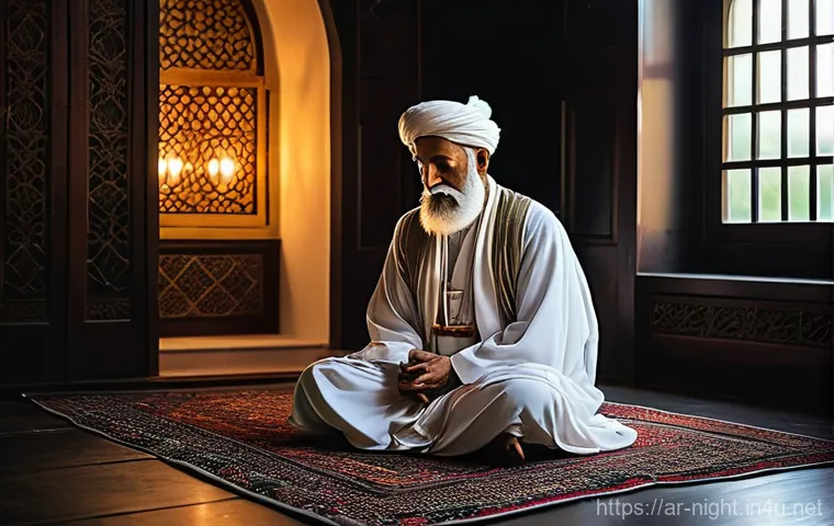 야경을 표현한 시와 문학 - **Ancient Desert Night, Poet's Inspiration:** A male Arab poet from the pre-Islamic (Jahiliyya) era,...