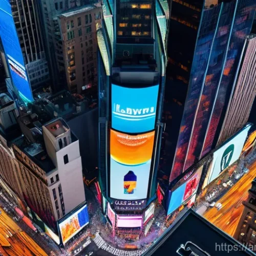 Home 16 야경 명소 역사와 배경 - **A vibrant, high-angle panoramic shot of Times Square in New York City at night.** The scene is ali...
